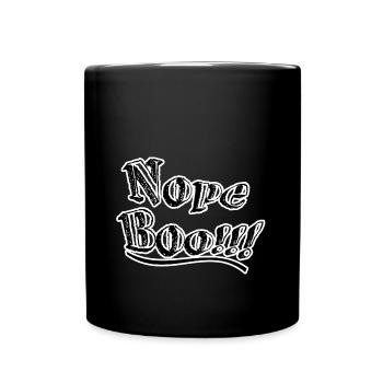 Nope boo - Tasse einfarbig - Schwarz - Vorne