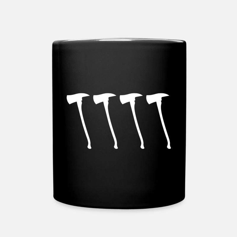 Croquis de hache de pompier - Mug uni - noir