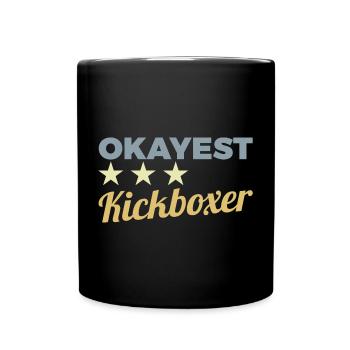 Funny Kickboxer - Full Colour Mug - black - Front