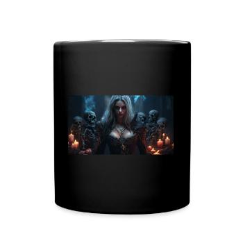 Necromancer - Weiblich - Tasse einfarbig - Schwarz - Vorne