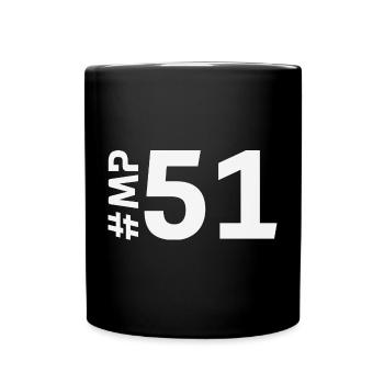 MP51-KARTON - Tasse einfarbig - Schwarz - Vorne