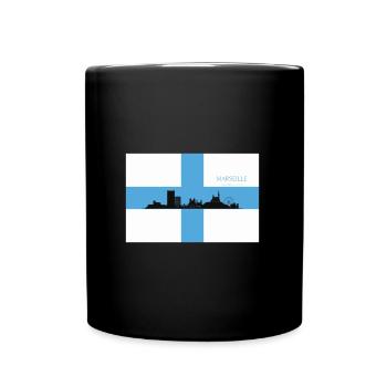 Marseille flag by French du Sud - Mug uni - noir - Devant