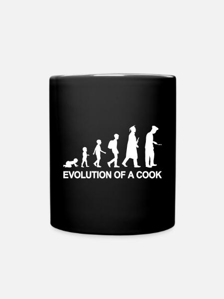 Entwicklung eines Kochs - Tasse einfarbig - Schwarz