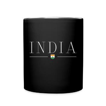 J’aime l’Inde - Mug uni - noir - Devant