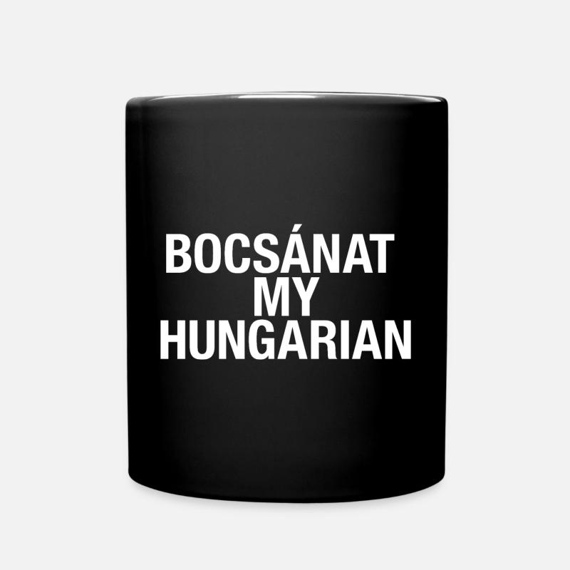 Ungarisch lernen Ungarn Sprache - Tasse einfarbig - Schwarz