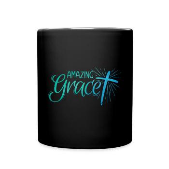 Lettrage Amazing Grace - Mug uni - noir - Devant