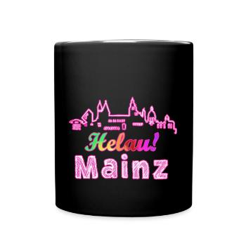 helau mainz,helau,mainz,karneval,skyline - Tasse einfarbig - Schwarz - Vorne