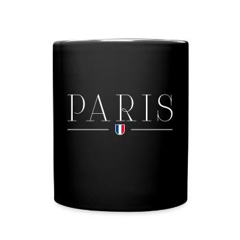 I Love Paris T-Shirt - City of Love - Mug uni - noir - Devant