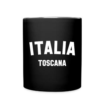TOSCANA Toskana Italia Italien - Tasse einfarbig - Schwarz - Vorne