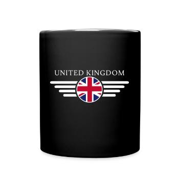 Vereinigtes Königreich T-Shirt - Tasse einfarbig - Schwarz - Vorne