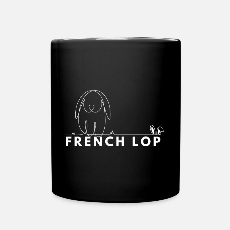 French lop - Full Colour Mug - black