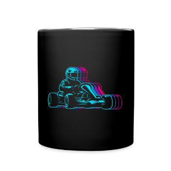 Kart Racing Go Karts Filles Garçons Go-Kart - Mug uni - noir - Devant