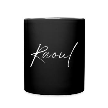 Cadeau de T-shirt Raoul Name pour hommes - Mug uni - noir - Devant