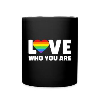 Aimez-vous qui vous êtes - Mug uni - noir - Devant
