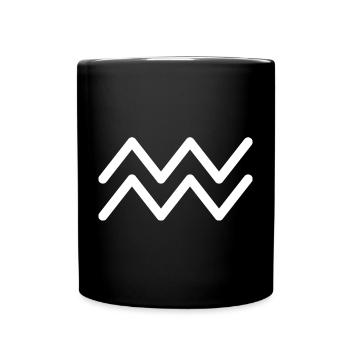 Aquarius Design - Full Colour Mug - black - Front