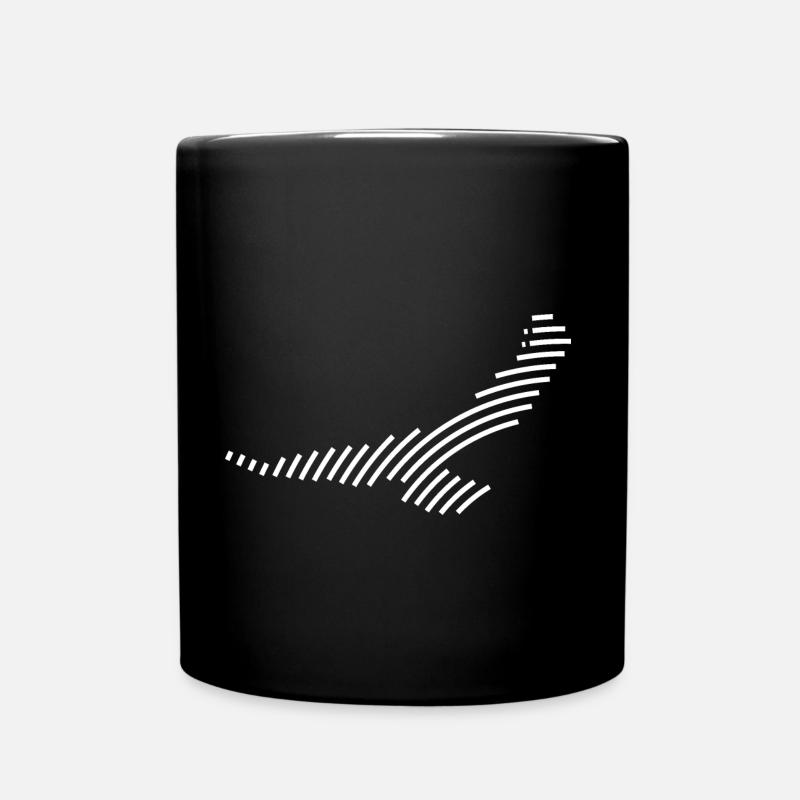 Silhouette d’un aigle blanc - Mug uni - noir