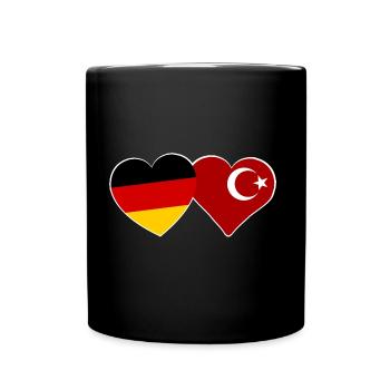 Partners Turkey and Germany - Full Colour Mug - black - Front