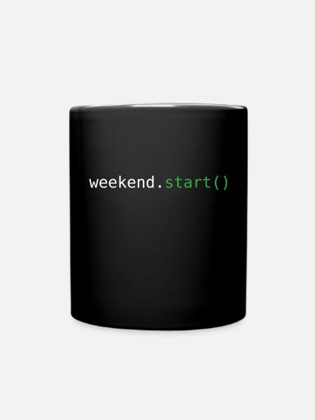 Start of the weekend - Full Colour Mug - black