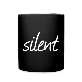SILENT - Tasse einfarbig - Schwarz - Vorne