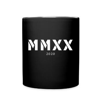 Année de naissance en chiffres romains Fabriqué en 2020 - Mug uni - noir - Devant