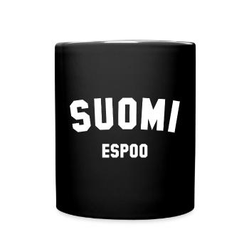 ESPOO Suomi Finnland - Tasse einfarbig - Schwarz - Vorne