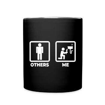 Installer Stick Figure - Full Colour Mug - black - Front