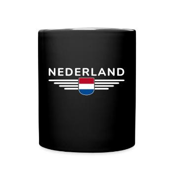 Pays-Bas Fan Outfit Design T-Shirt - Mug uni - noir - Devant