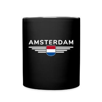 T-shirt Amsterdam Fan pour les amoureux de la Hollande - Mug uni - noir - Devant