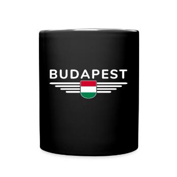 T-shirt Budapest pour les supporters hongrois - Mug uni - noir - Devant