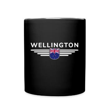 Wellington T-Shirt for New Zealand Fans - Full Colour Mug - black - Front