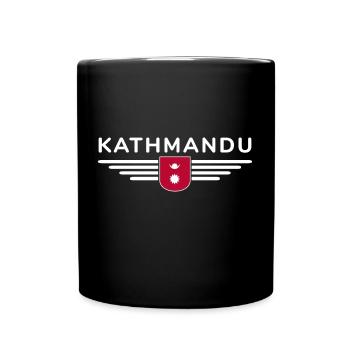 Katmandou Design – Le cœur du Népal - Mug uni - noir - Devant