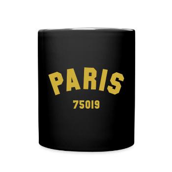 19e arrondissement de PARIS - Mug uni - noir - Devant