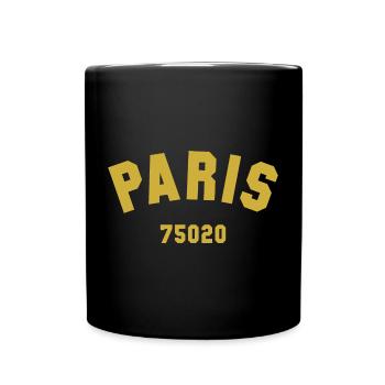 20e arrondissement de PARIS - Mug uni - noir - Devant