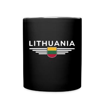 Lithuania T-Shirt – Pride and Style - Full Colour Mug - black - Front