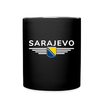 Sarajevo Bosnia Fan T-Shirt - Full Colour Mug - black - Front