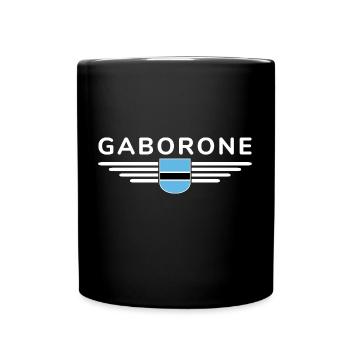 T-shirt Gaborone pour les supporters du Botswana - Mug uni - noir - Devant