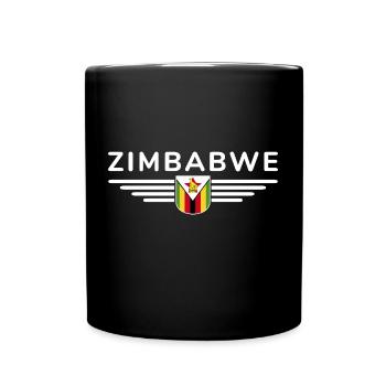 Zimbabwe T-shirt for Africa fans - Full Colour Mug - black - Front