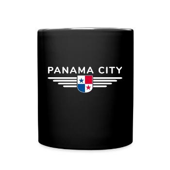 Conception de t-shirt Panama City - Mug uni - noir - Devant