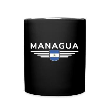 Nicaragua Managua T-Shirt Design - Mug uni - noir - Devant