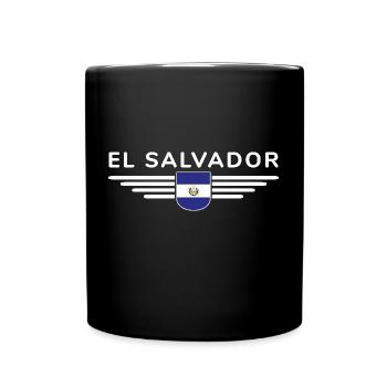 El Salvador T-Shirt Design - Mug uni - noir - Devant