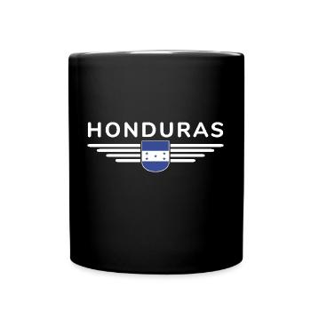 Honduras T-Shirt für Fans - Tasse einfarbig - Schwarz - Vorne