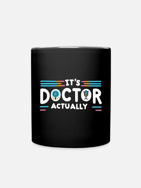 It's Doctor Actually 12 - Tasse einfarbig - Schwarz