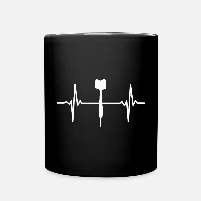 Darts Heartbeat Dart Player 180 - Tasse einfarbig - Schwarz