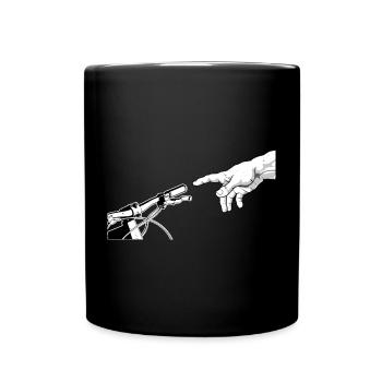 Divine Touch Bicycle Art Design - Full Colour Mug - black - Front
