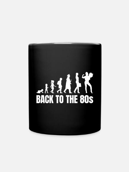 80s Girls to Adults - Full Colour Mug - black