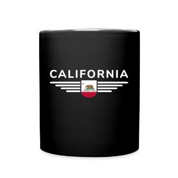 California Fan T-Shirt – Sun & Style - Mug uni - noir - Devant
