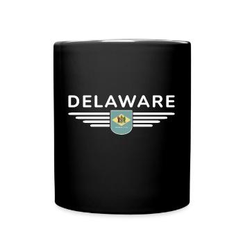 Delaware Fan T-Shirt – Küste & Charme - Tasse einfarbig - Schwarz - Vorne