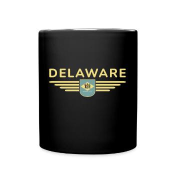 Delaware Fan T-Shirt – Küste & Charme - Tasse einfarbig - Schwarz - Vorne