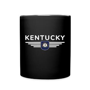 Kentucky Fan T-Shirt – Stolz zeigen! - Tasse einfarbig - Schwarz - Vorne