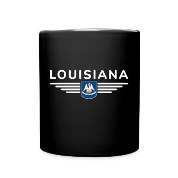 Louisiana Fan T-Shirt – Perfect for fans! - Full Colour Mug - black - Front